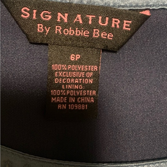 Signature by Robbie Bee multi ruffle cocktail dress - Picture 3 of 4